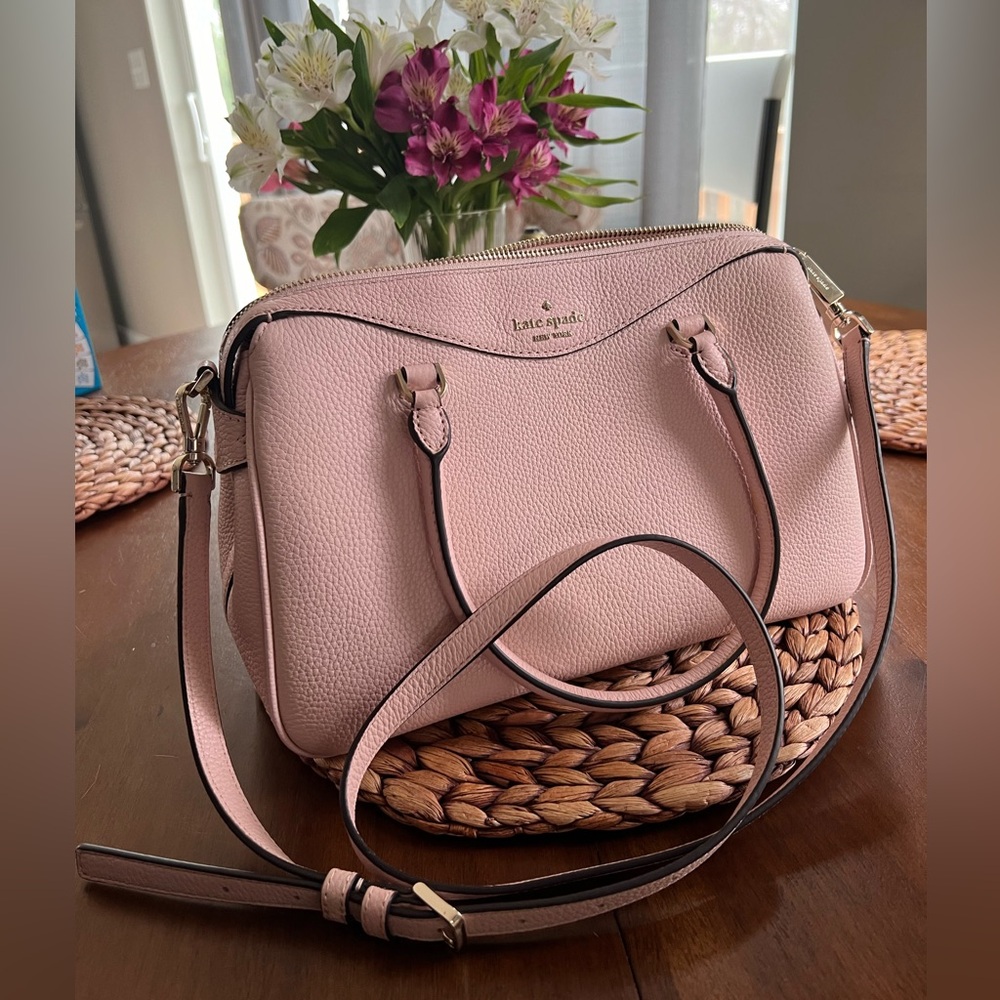 Light Pink Kate Spade Leather Satchel Purse